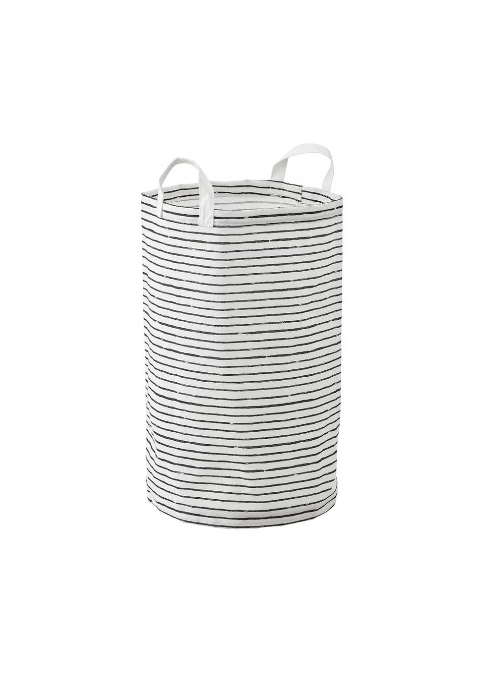 Корзина для белья, белый/черный, 60 л IKEA klunka (258550101)