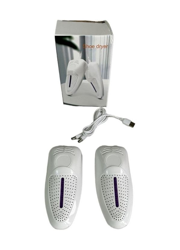 Сушарка для взуття Shoe dryer R8 від USB з ультрафіолетом 10 W Білий No Brand (267498876)