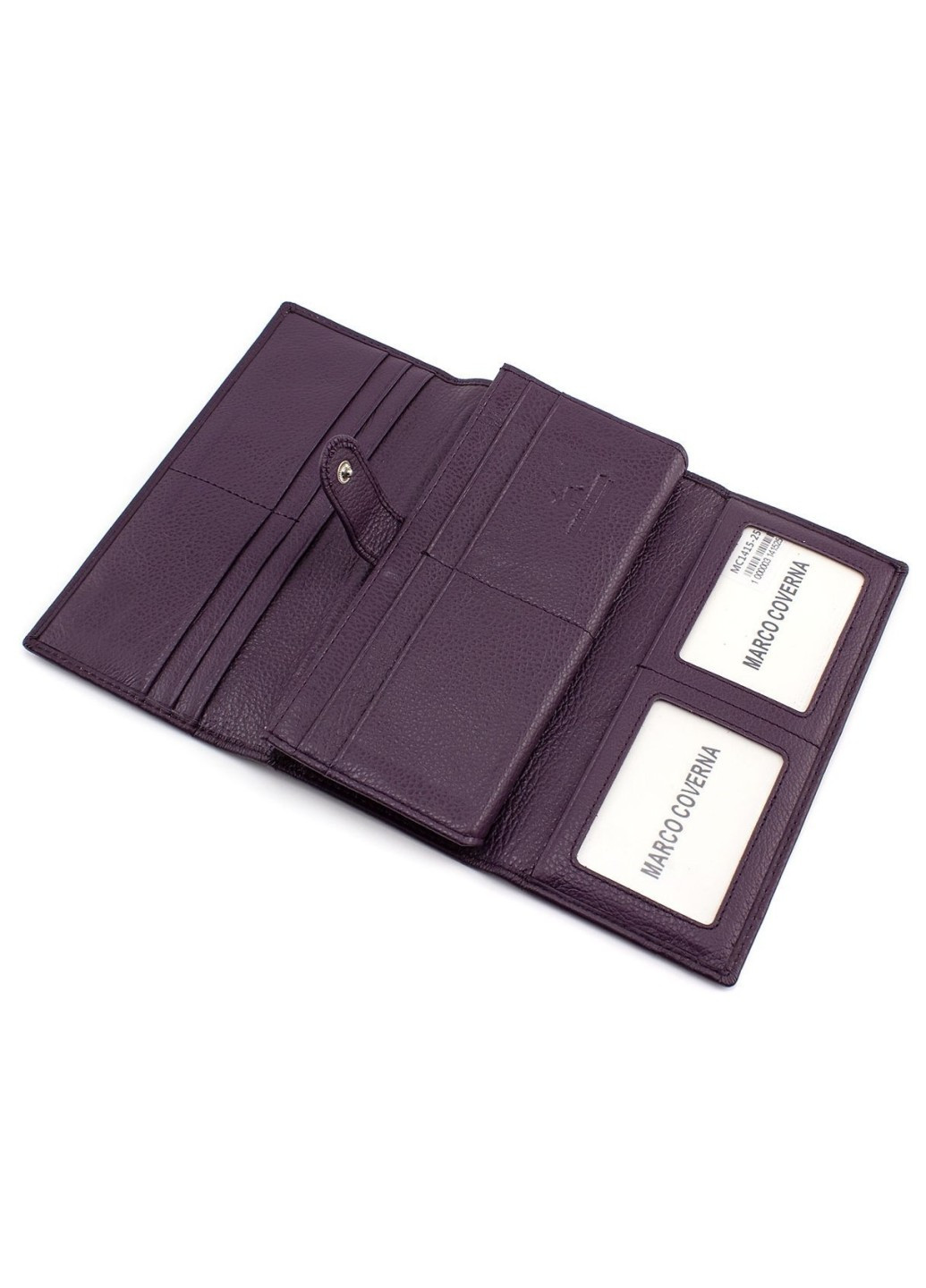 Вместительный кошелек для женщин из кожи MC-1415-25 (JZ6626) фиолетовый Marco Coverna (259752544)
