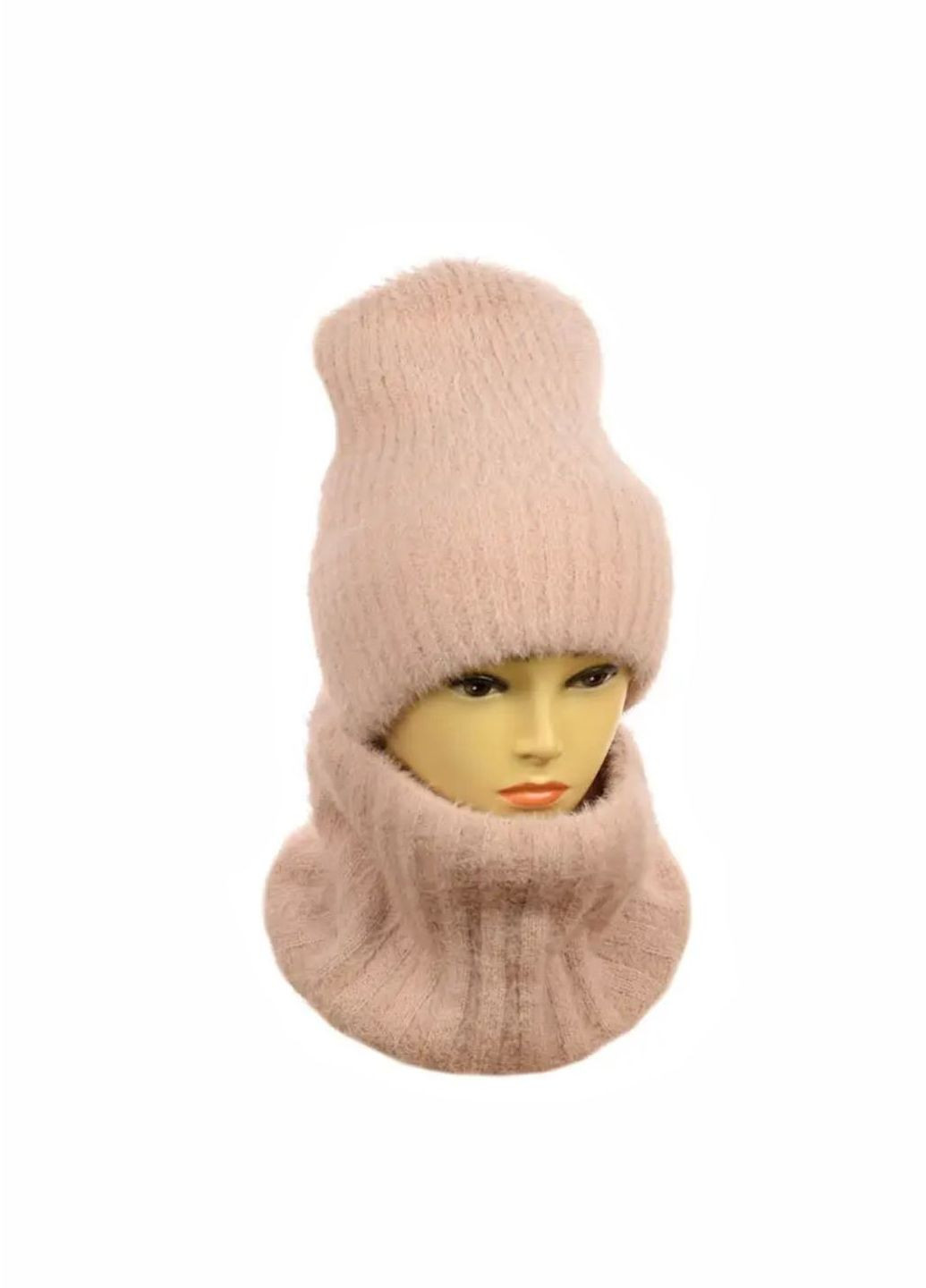 Жіночий зимовий компелкт Шапка + Снуд - Ірма No Brand ірма комплект (272798710)
