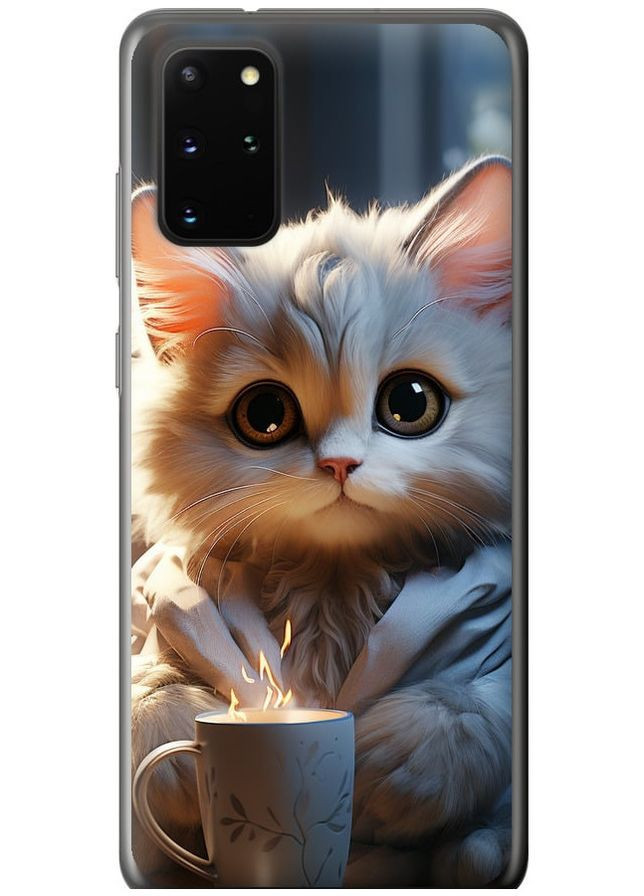 Силиконовый чехол 'White cat' для Endorphone samsung galaxy s20 plus (265397387)