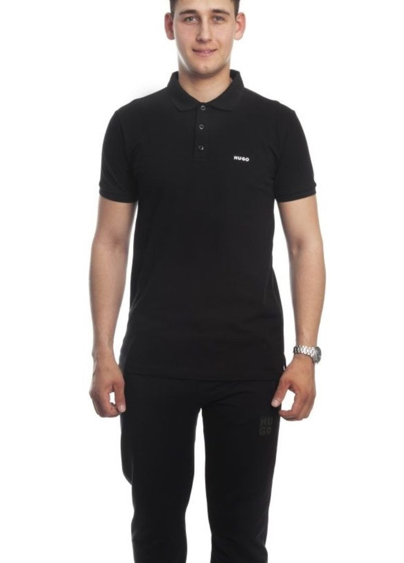 Черная футболка-поло мужское для мужчин Hugo Boss