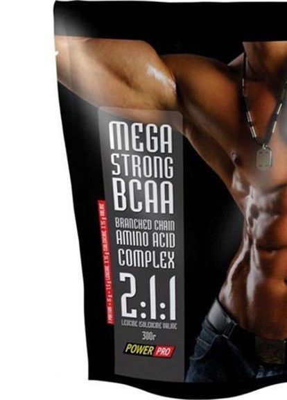 Mega Strong BCAA 300 g /60 servings/ Без вкуса Power Pro (256722886)