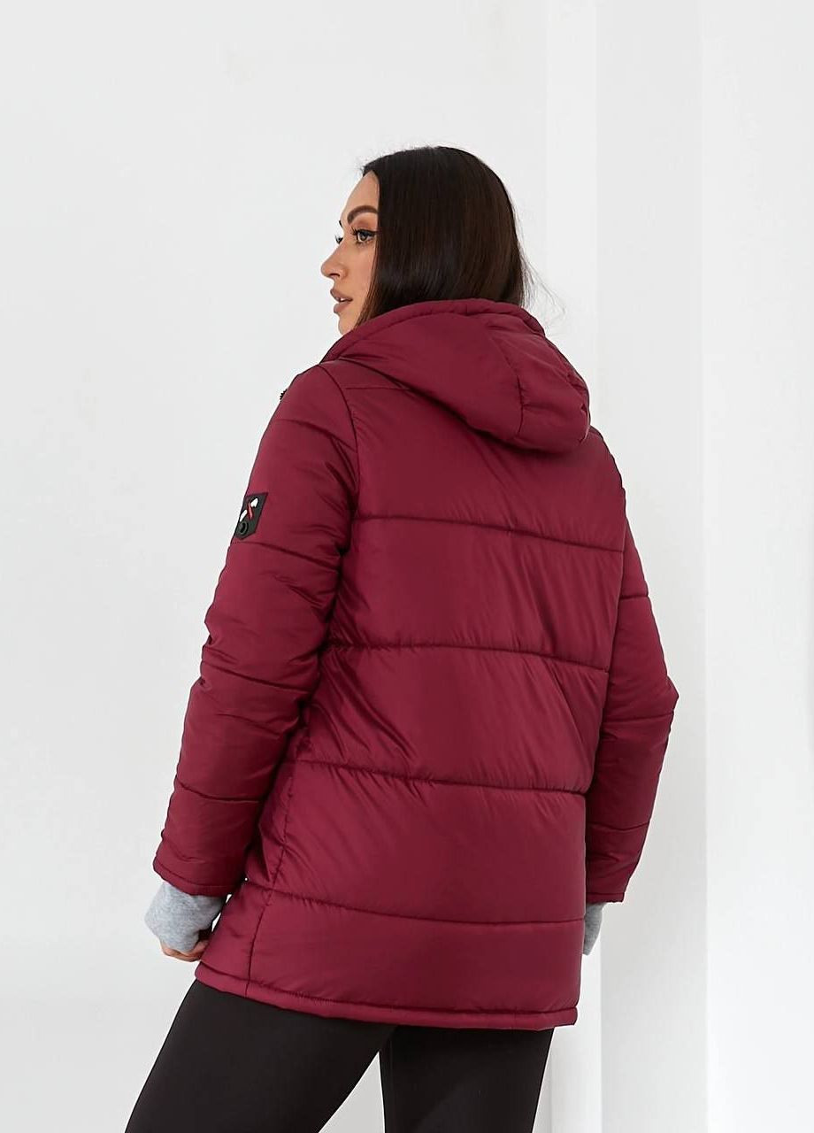 Бордовая зимняя куртка зимняя Revah