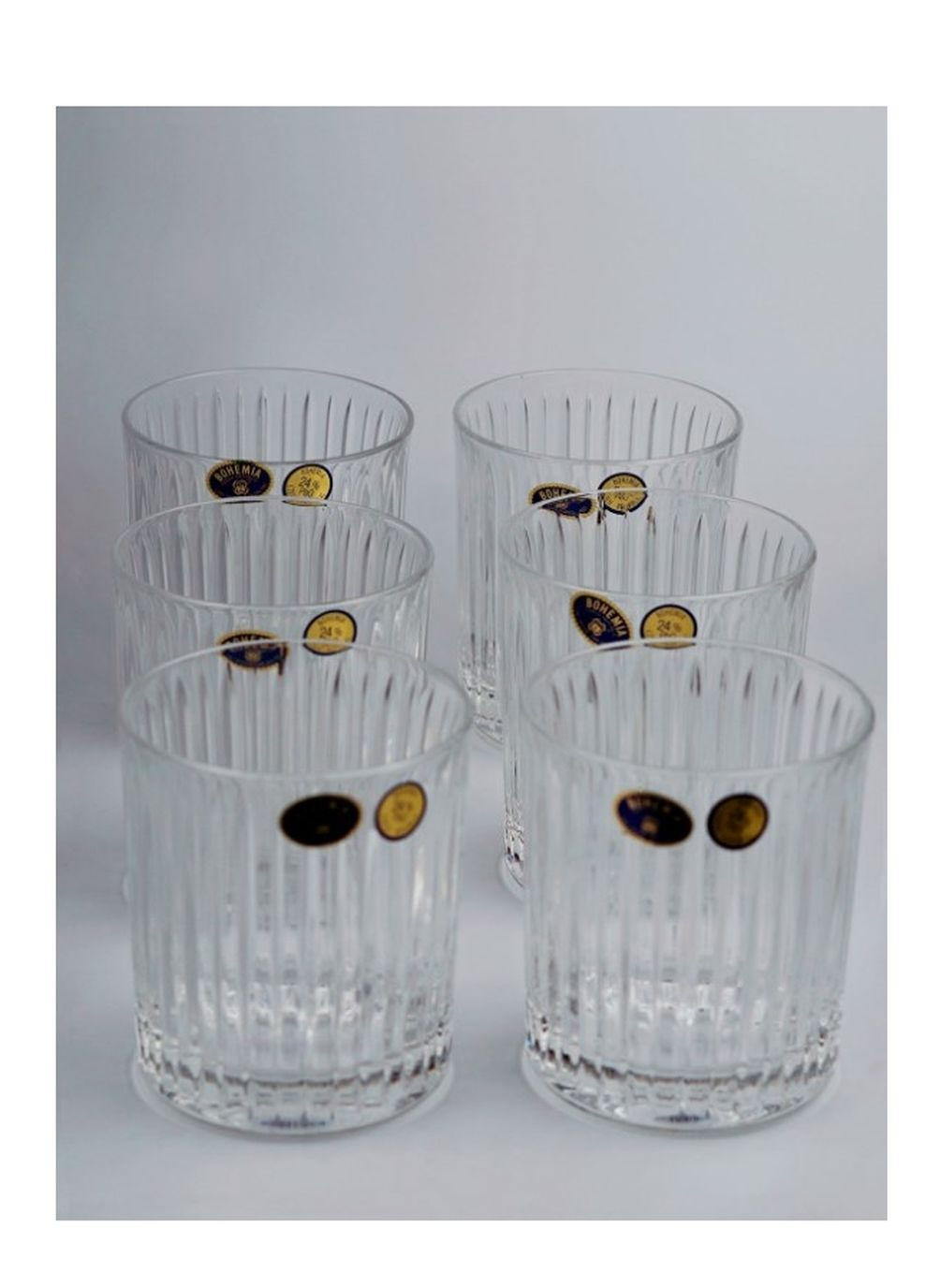 Кришталеві склянки для віскі Skyline 6 предметів 320мл Bohemia (260492755)
