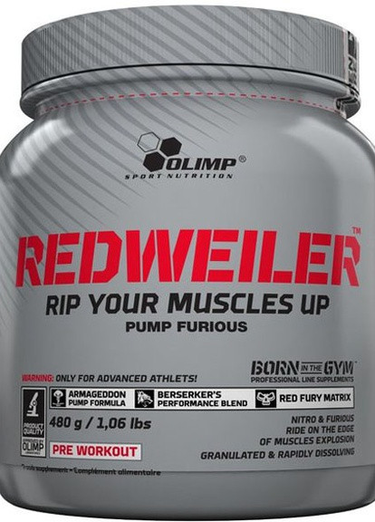 Olimp Nutrition RedWeiler 480 g /80 servings/ Red Punch Olimp Sport Nutrition (256719544)