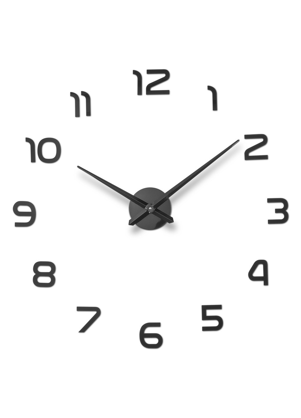 Великий настінний годинник d90-120см цифри чорний Auriol (277993674)