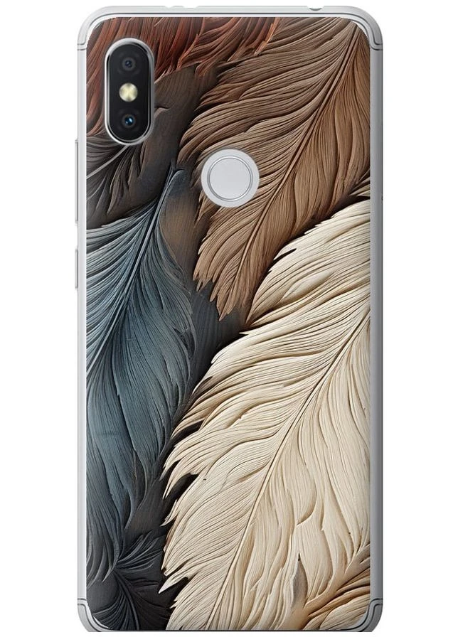 Силиконовый чехол 'Листья в стиле бохо' для Endorphone Xiaomi Redmi S2 (265395896)