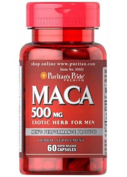 Puritan's Pride Maca 500 mg 60 Caps Puritans Pride (256725772)