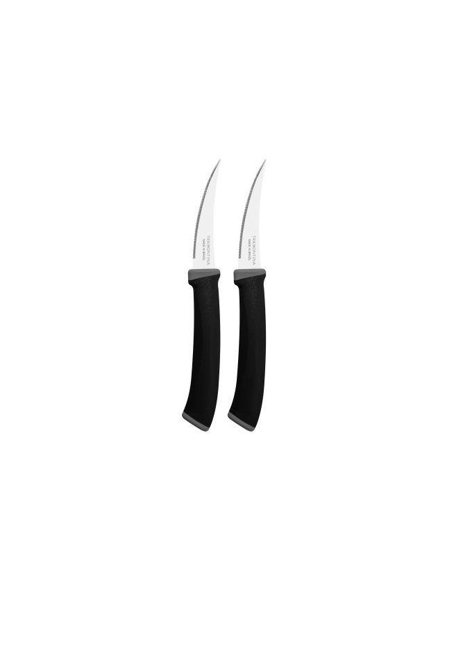 Набір ножів Felice Black Tomato 76 мм 2 шт Tramontina чорний,