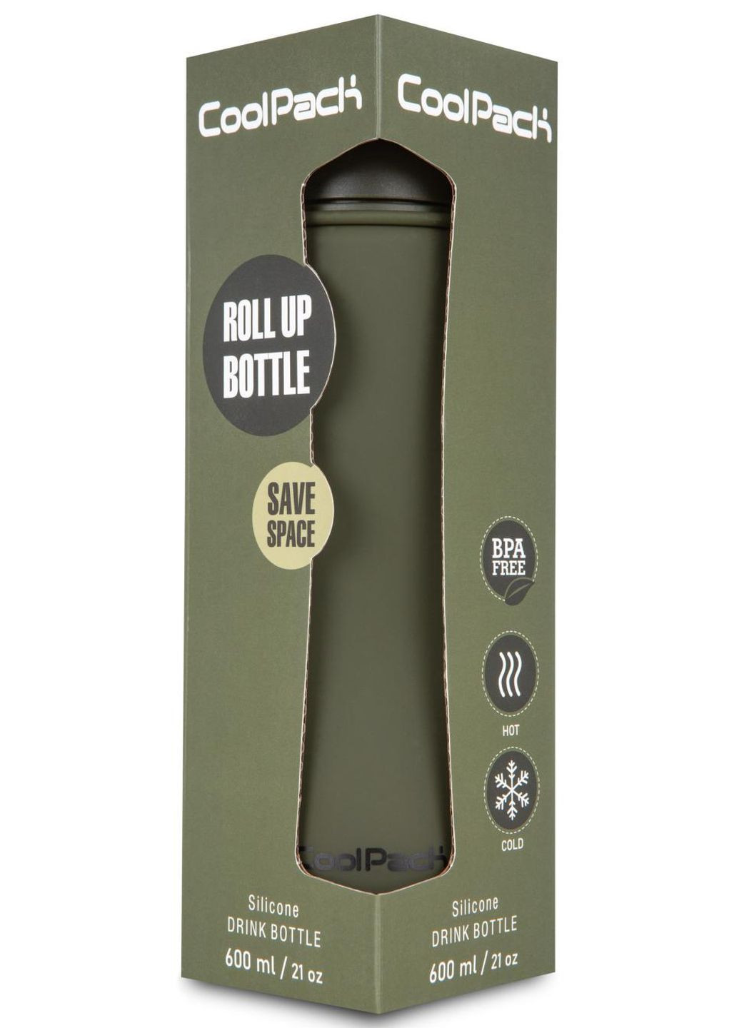 Бутылка Pump Rpet Olive для воды 600 мл CoolPack (264643497)