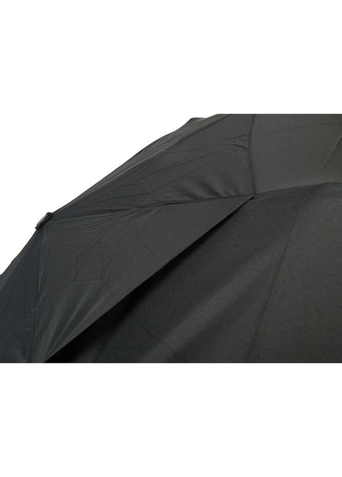 Чорна парасоля автомат чоловіча №3202, великий купол з вітровим клапаном, на 8 спиць, пряма ручка, чорний Parachase велика система антивітер (262006882)