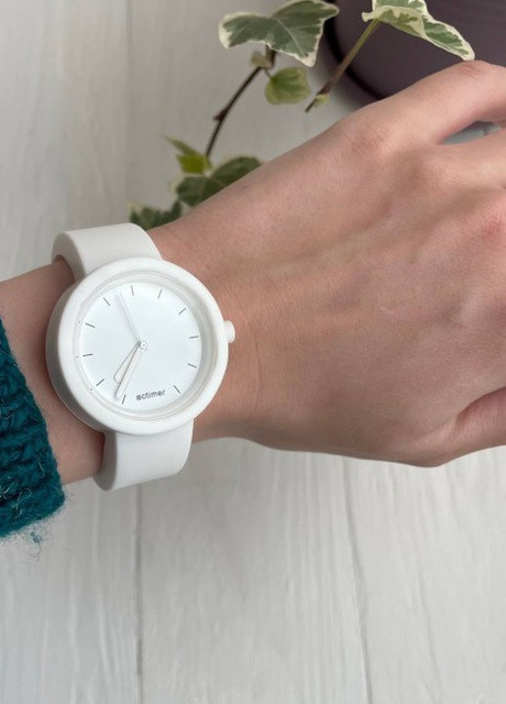 Женские силиконовые часы-конструктор actimer, белый ремешок, циферблат Mate white More (257986148)