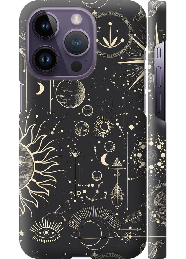 3D пластиковий матовий чохол 'Фаза місяця' для Endorphone Apple iPhone 14 Pro (258089878)