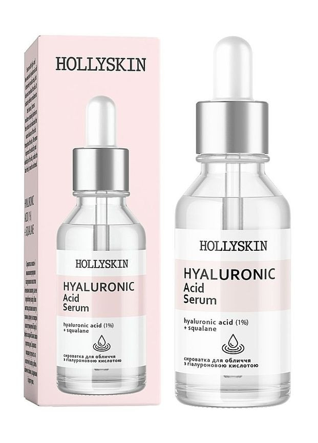 Сироватка для обличчя з гіалуроновою кислотою Hyaluronic Acid Serum, 30 мл Hollyskin (260410503)