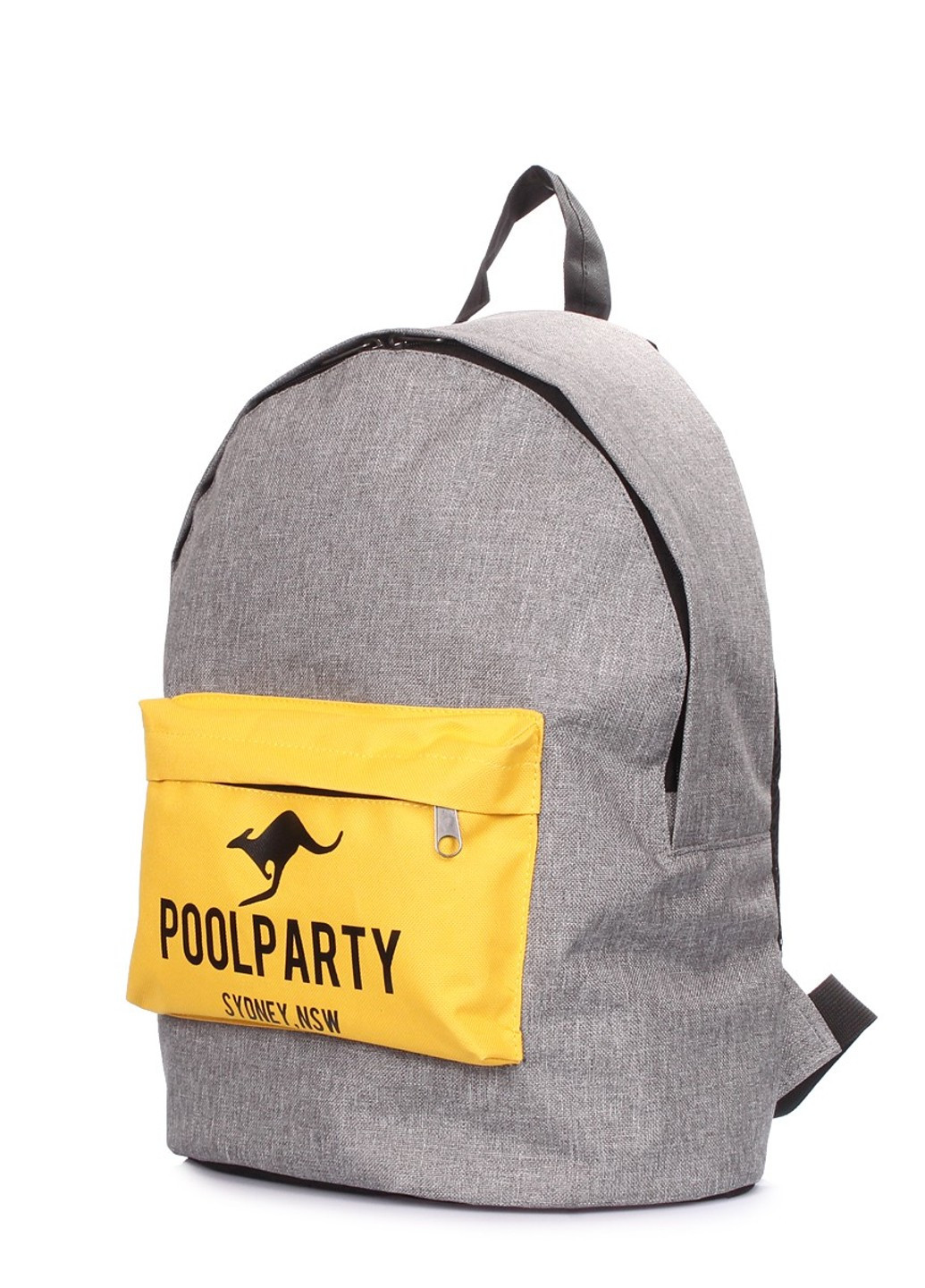 Мужской текстильный рюкзак backpack-yellow-grey PoolParty (262892250)