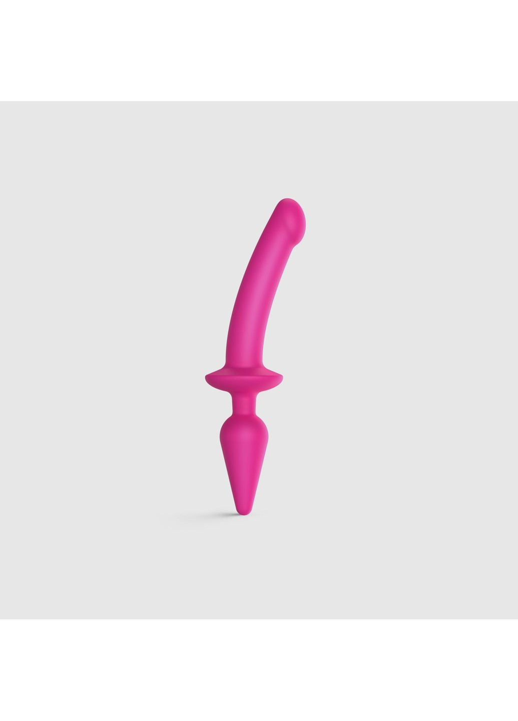 Анальная пробка с дилдо 2в1 SWITCH PLUG-IN DILDO Fuchsia L, диаметр 4,5/3,4 см Strap-On-Me (258470855)