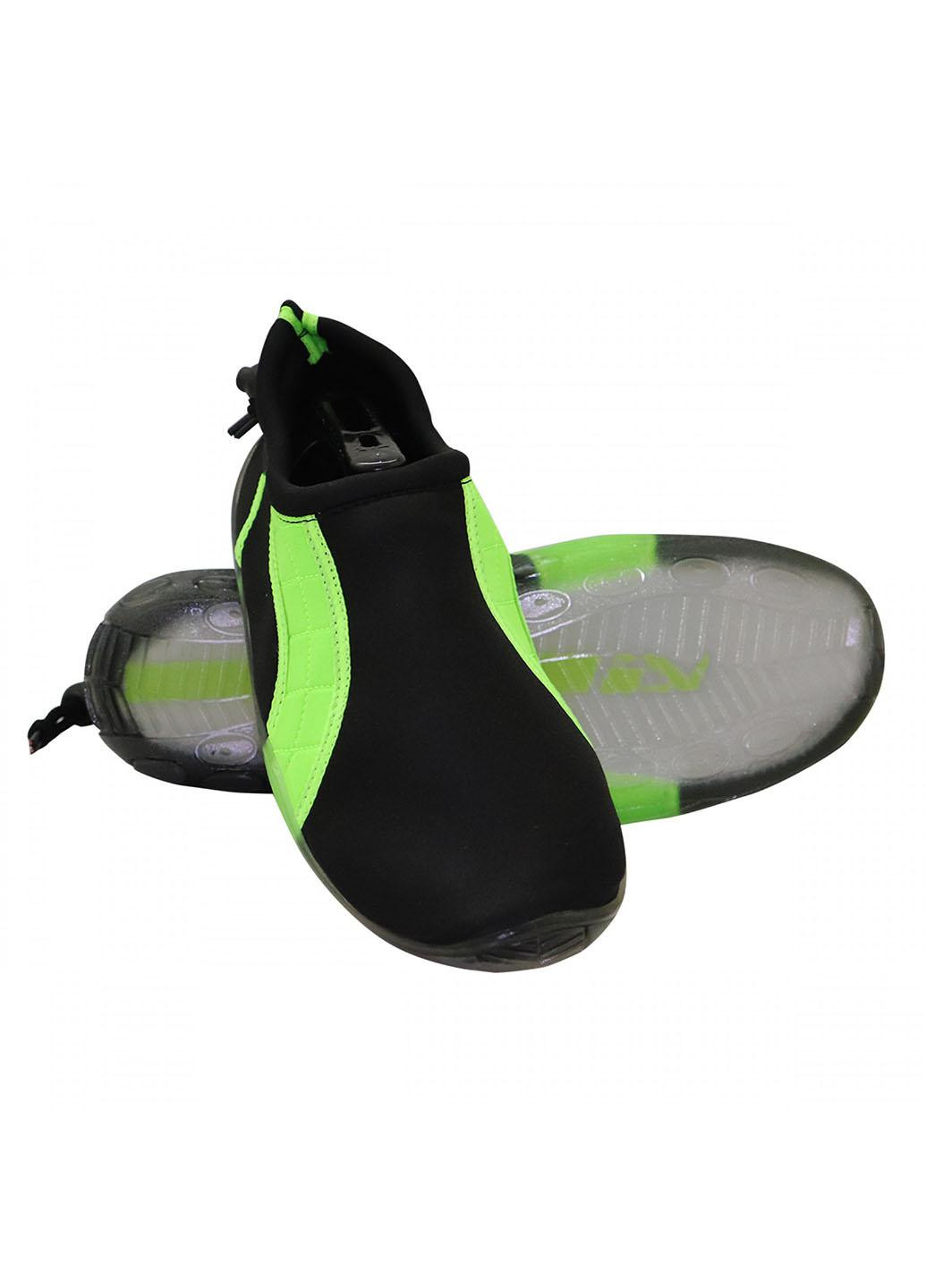 Обувь для пляжа и кораллов (аквашузы) SV-GY0004-R44 Size 44 Black/Green SportVida (258486784)