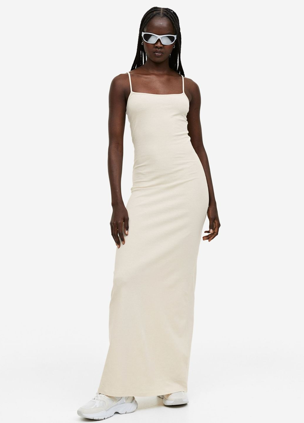 Світло-бежева повсякденний плаття, сукня H&M однотонна