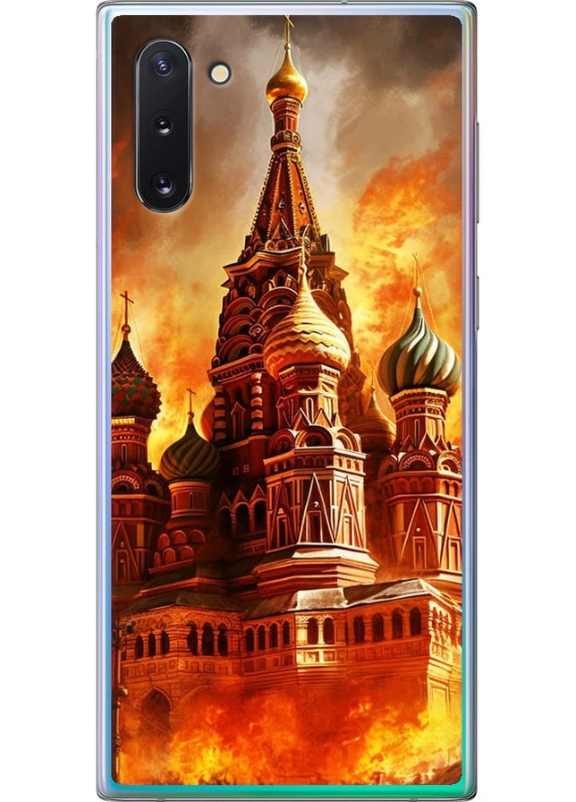 Силіконовий чохол 'Кремль у вогні' для Endorphone Samsung Galaxy Note 10 (258703056)