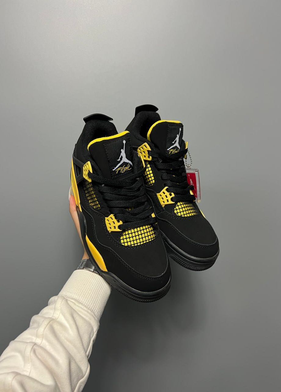 Черные демисезонные кроссовки мужские, вьетнам Nike Air Jordan 4 Retro