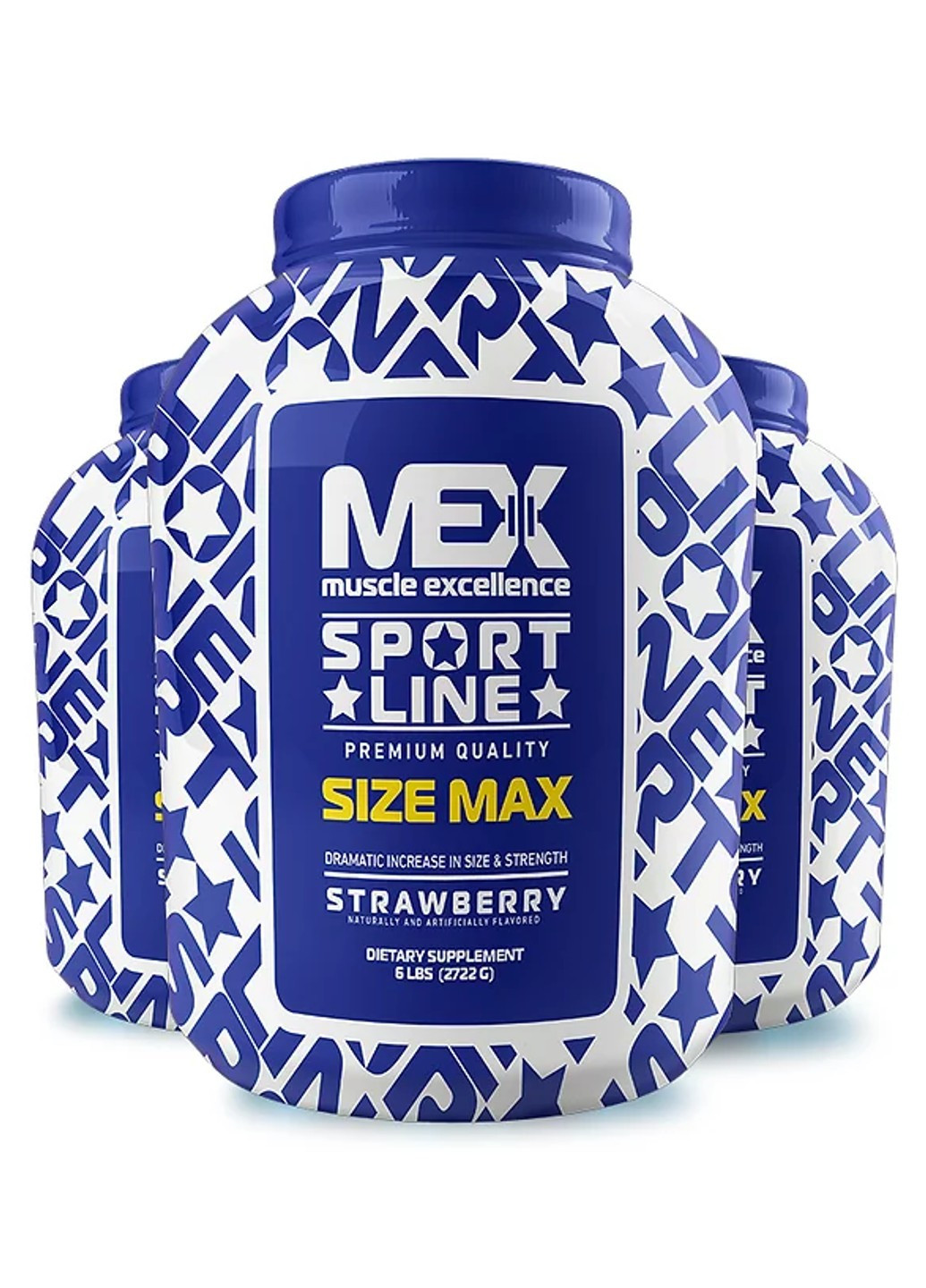 Многокомпонентный Ггейнер Size Max - 2720г MEX Nutrition (271823025)