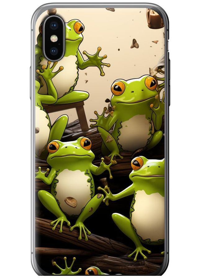 2D пластиковий чохол 'Жабки' для Endorphone Apple iPhone X (266905624)