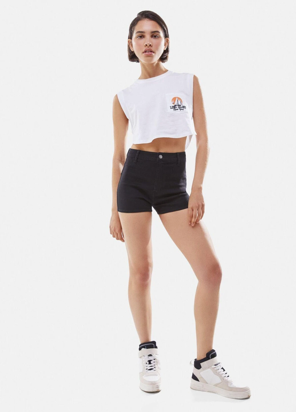 Шорти,чорний, Bershka (259275265)