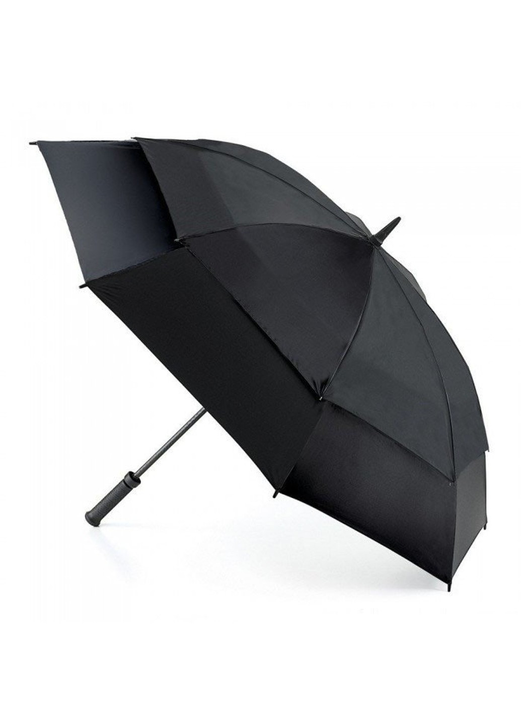 Чорна парасолька-гольфер механічна унісекс stormshield s669 - black (чорний) Fulton велика (262087046)
