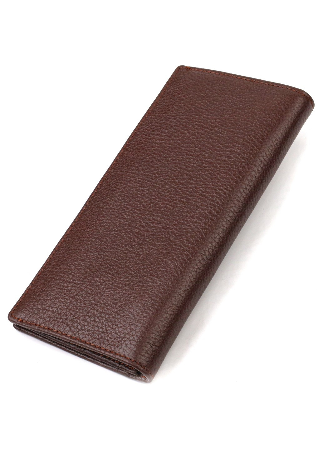 Чоловічий гаманець вертикальний без застібки з натуральної шкіри 21904 Коричневий Canpellini (259874058)