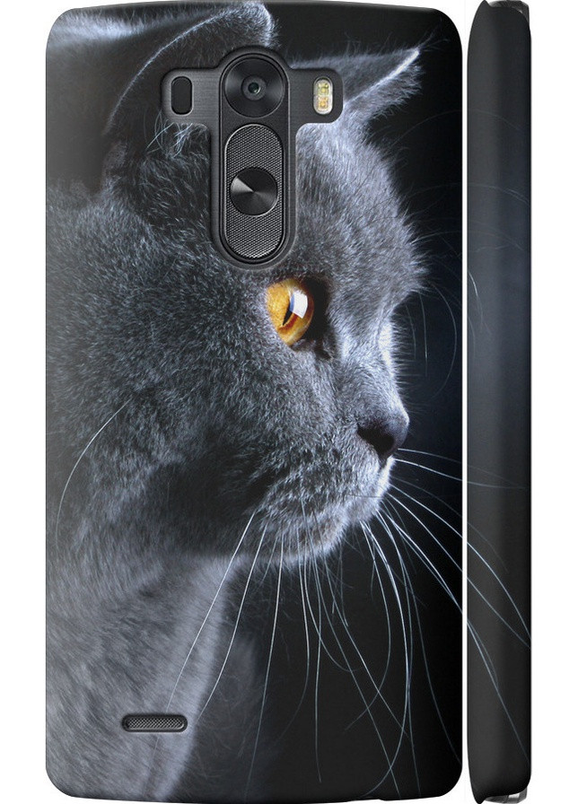 3D пластиковый глянцевый чехол 'Красивый кот' для Endorphone lg g3 d855 (258377625)