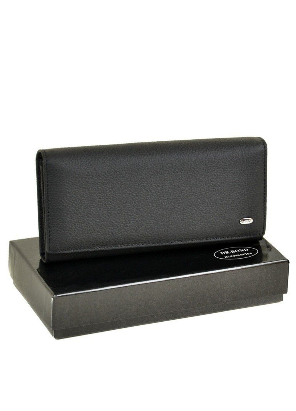 Женский кожаный черный кошелек Classik dr.Bond W1-V black Dr. Bond (261551208)
