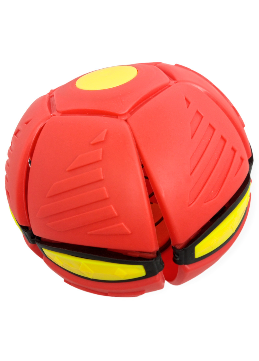 Складной игровой мячик фрисби Flat Ball Disc мяч трансформер летающая тарелка красный No Brand (262094745)