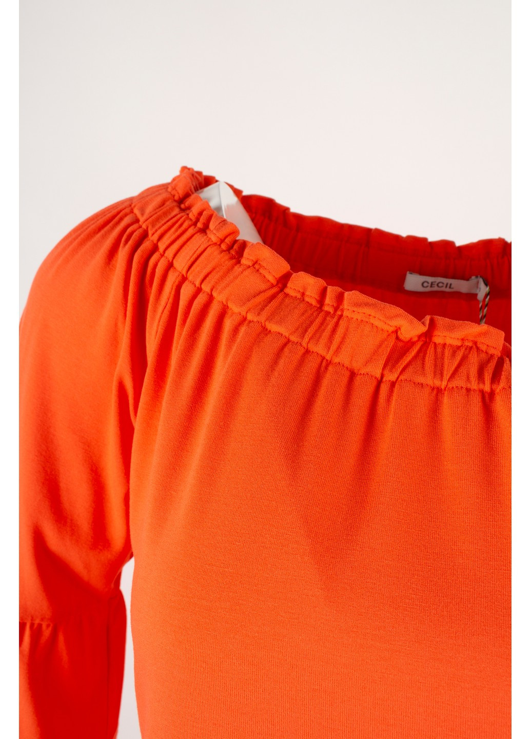 Оранжевая летняя женская футболка оранжевая cecil aytim 3110795 Street One