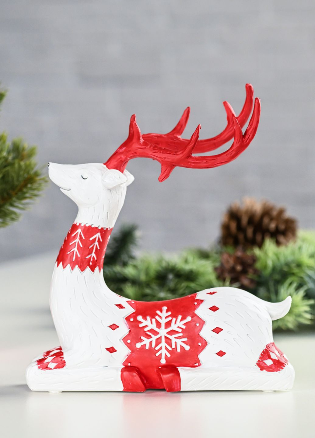 Статуэтка декоративная Новогодний Олень, 21х21 см MVM (268373727)