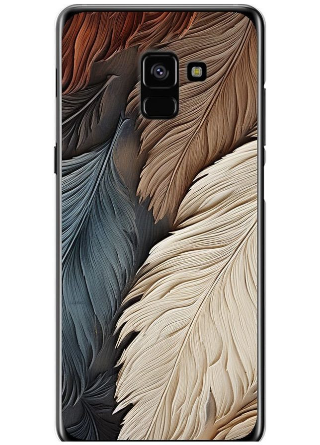 2D пластиковий чохол 'Листя в стилі бохо' для Endorphone Samsung Galaxy A8 Plus 2018 A730F (265394313)