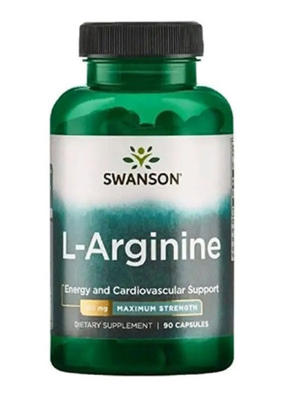 L-Arginine 850 mg 90 Caps Swanson (256723489)