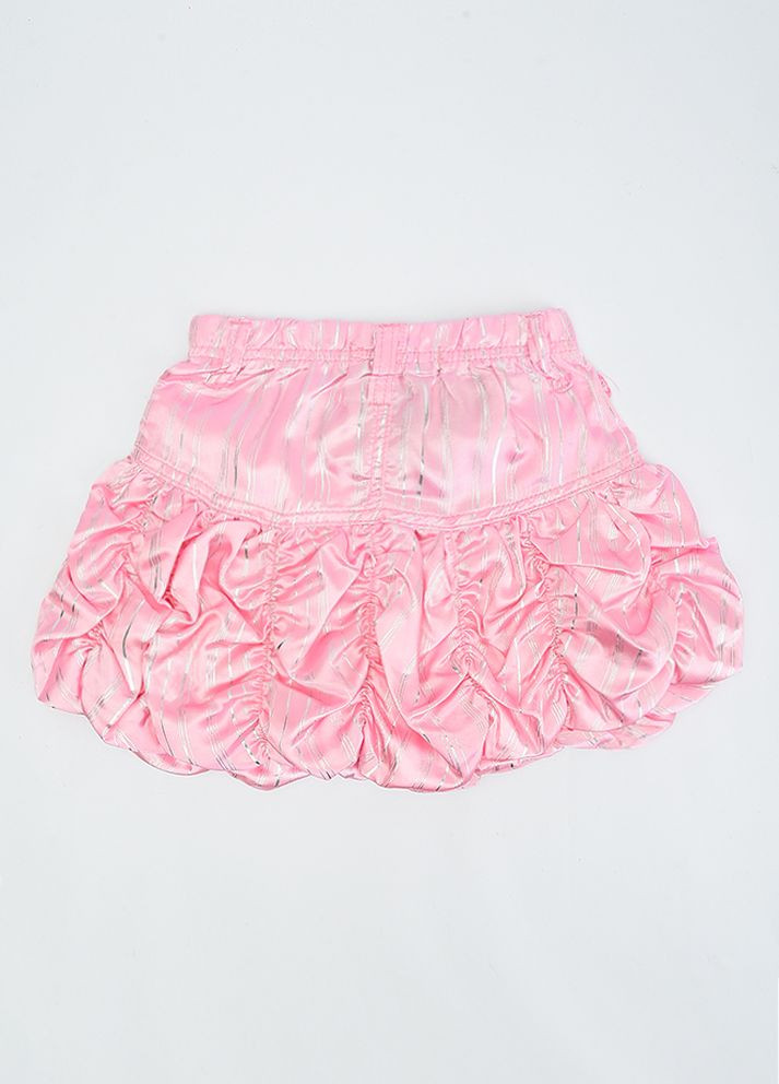 Розовая офисная с рисунком бабочки юбка Let's Shop клешированная-солнце