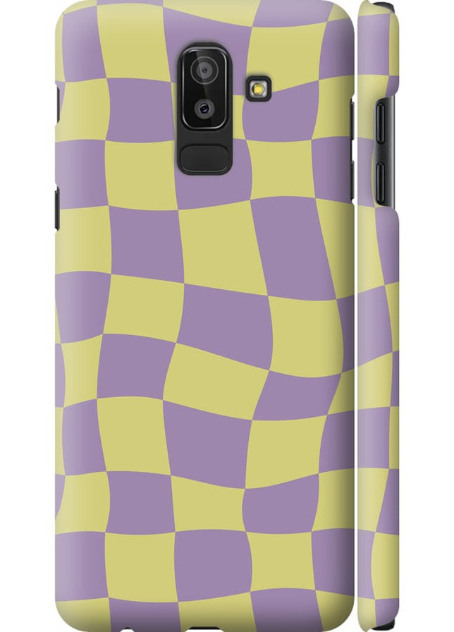 3D пластиковый матовый чехол 'Квадраты v2' для Endorphone Samsung Galaxy J8 2018 (257795674)