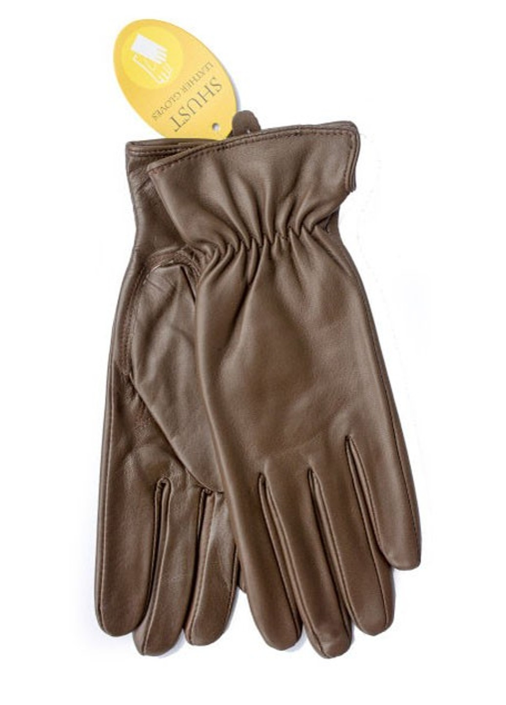 М - коричневі шкіряні жіночі рукавички для рукавичок Shust Gloves (261486896)
