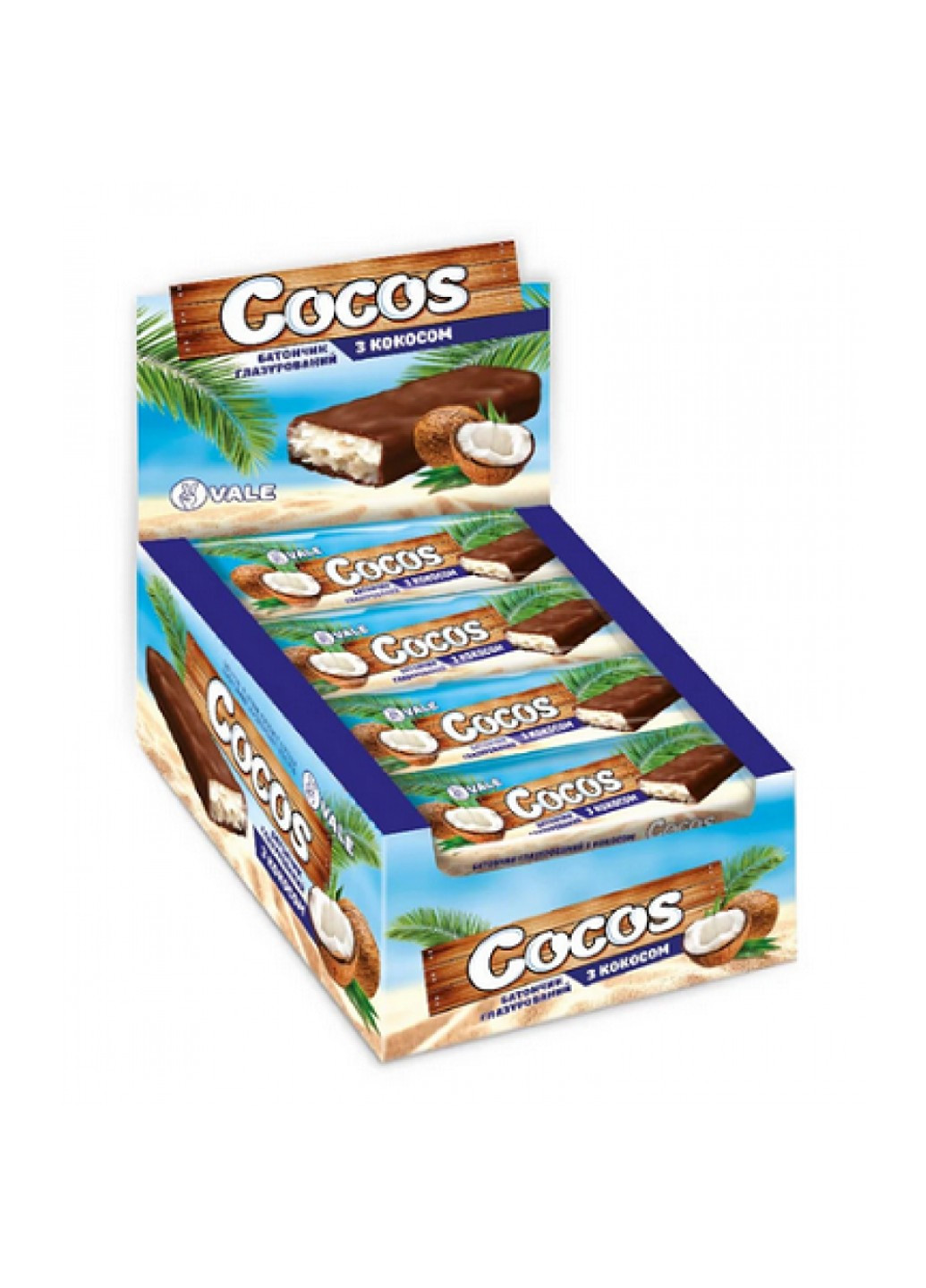Питательные Кокосовые Батончики Cocos Bar - 25x35г Vale (276908208)