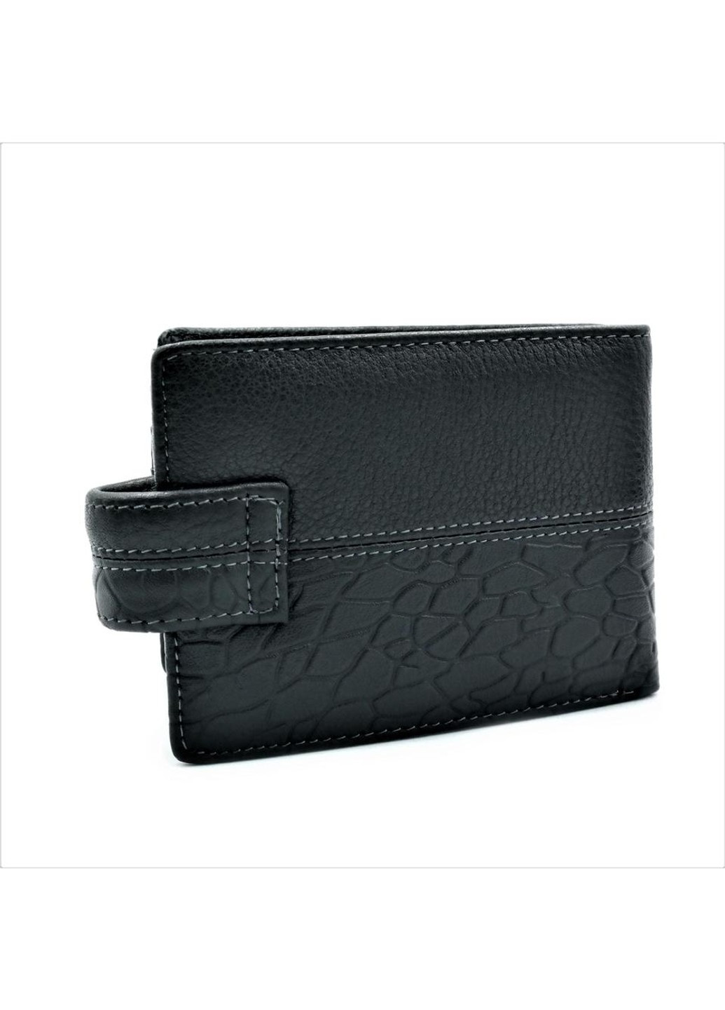 Мужской кожаный кошелек 11 х 8,5 х 2,5 см Черный wtro-168-L42ND Weatro (272596068)