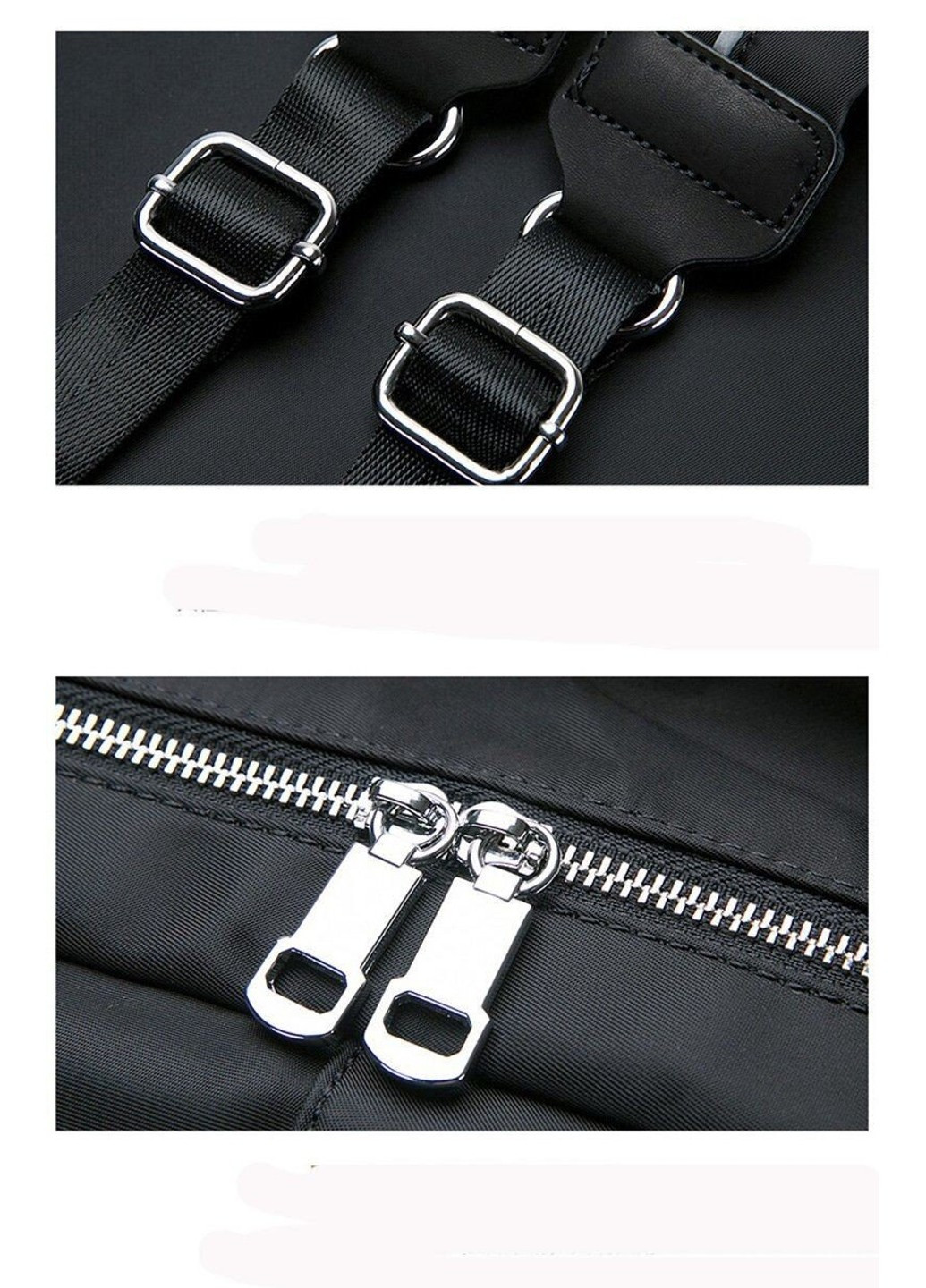 Нейлоновий чорний рюкзак 14808 Чорний Vintage (262523843)