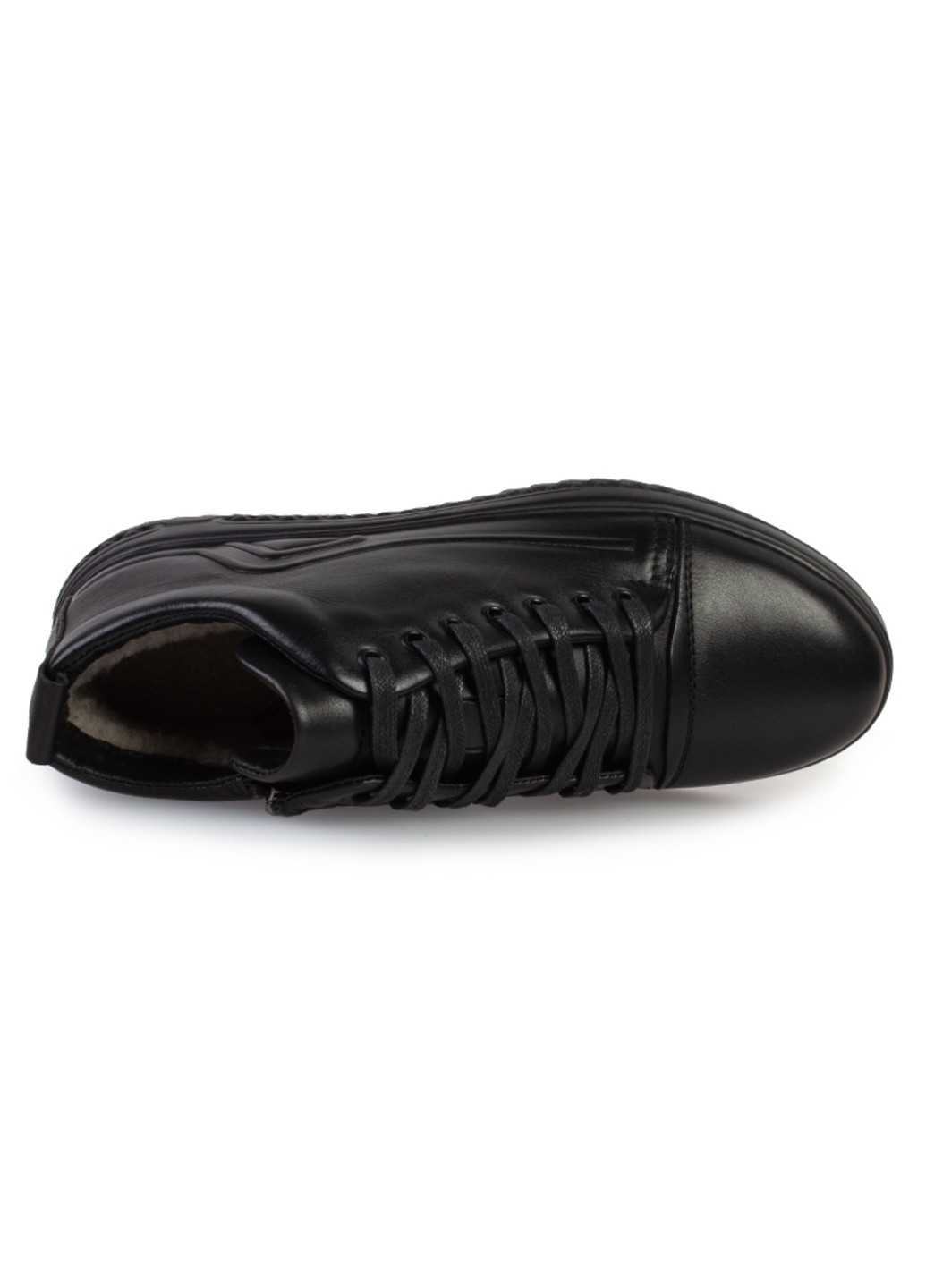 Черные зимние ботинки мужские бренда 9501088_(1) ModaMilano