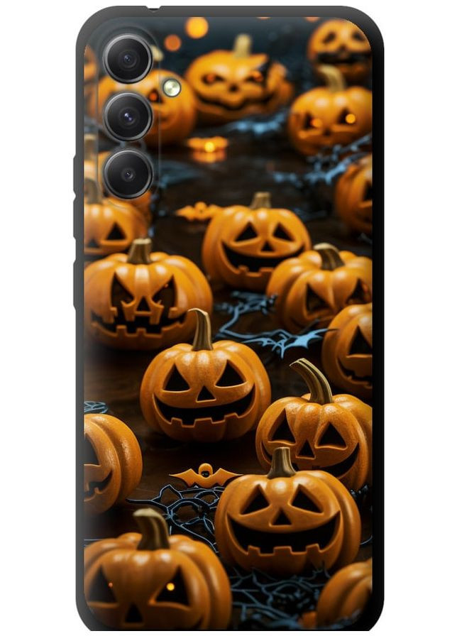 TPU черный чехол 'Тыквы 2' для Endorphone Samsung Galaxy A34 A346E (266806191)