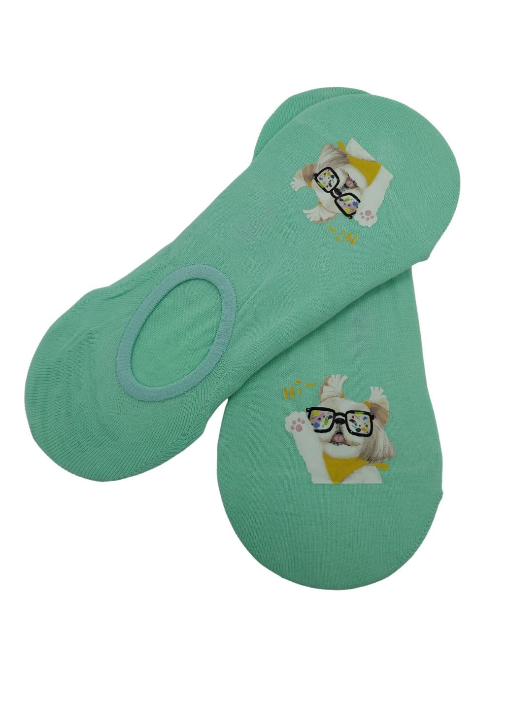 Шкарпетки сліди жіночі Зелені No Brand (258260820)
