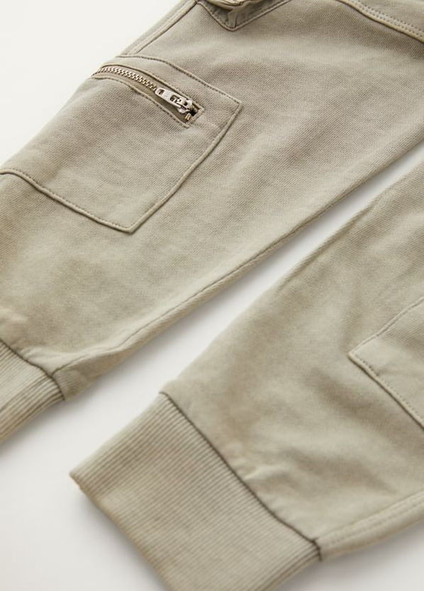 Бежевые повседневный демисезонные брюки карго Zara
