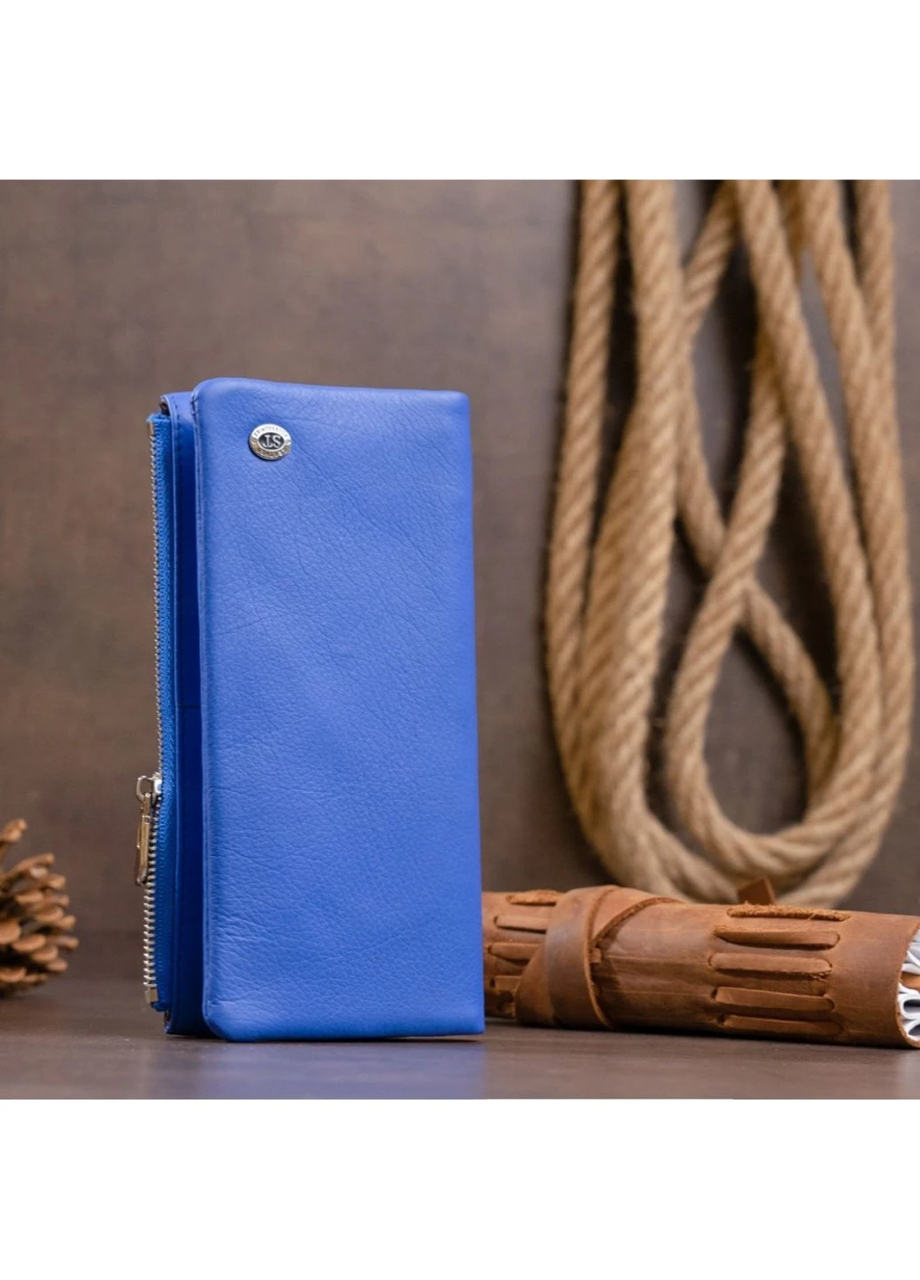 Кошелек из натуральной кожи ST Leather 19205 Синий ST Leather Accessories (262523278)