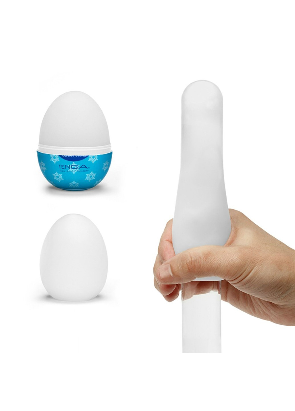 Мастурбатор-яйцо Egg Snow Crystal с охлаждающим лубрикантом Tenga (277237101)