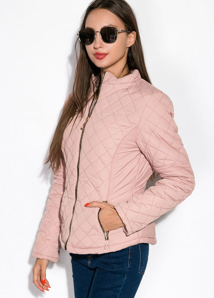 Прозора зимня куртка жіноча (блідо рожевий) Time of Style